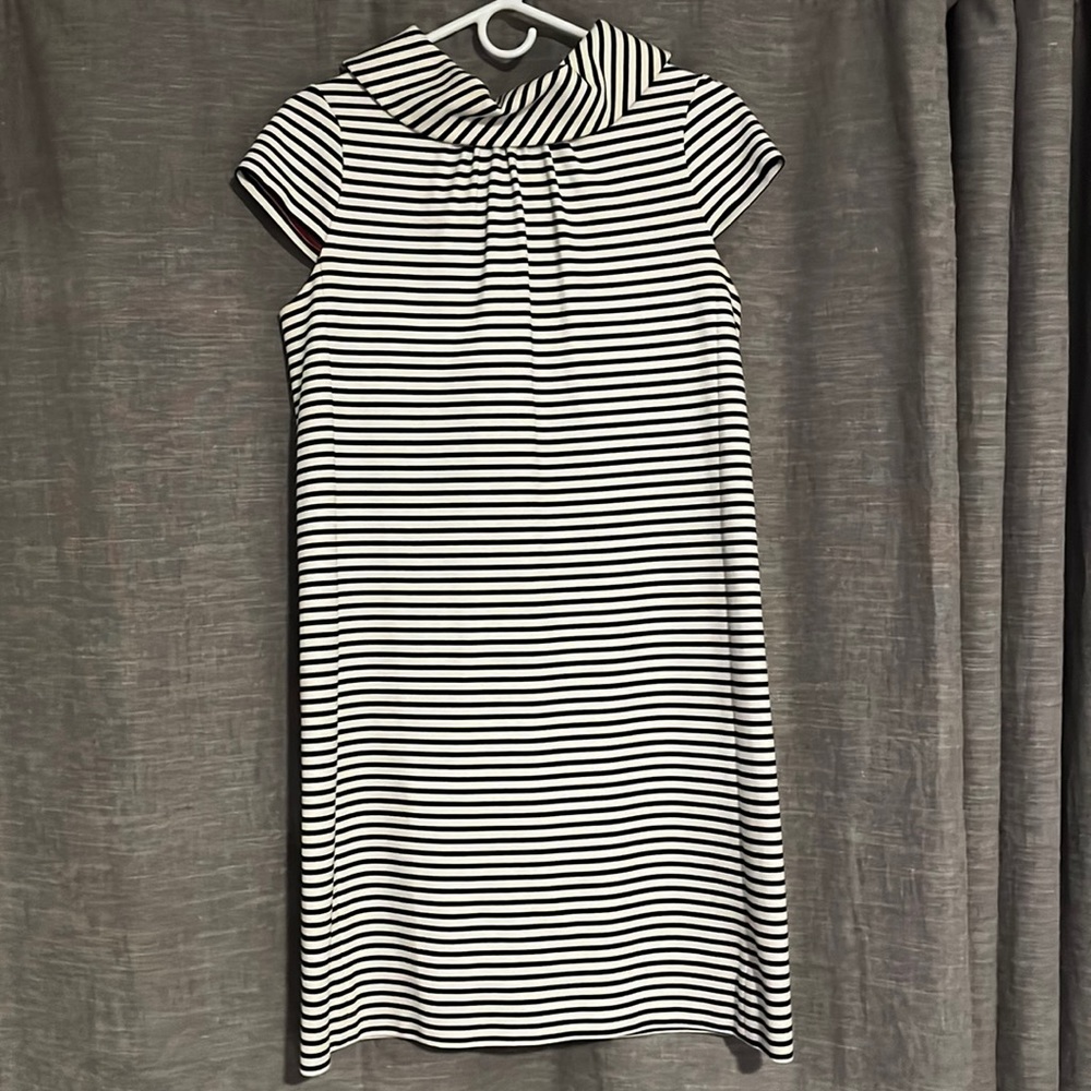 Medium Kate Spade Navy and White striped Blaise dress
